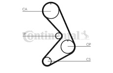 Ozubený řemen CONTINENTAL CTAM CT749