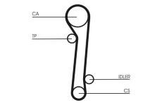 ozubení,sada rozvodového řemene CONTINENTAL CTAM CT781K1