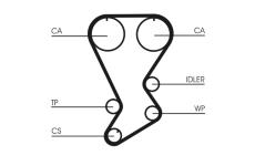 ozubený řemen CONTINENTAL CTAM CT812