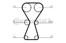 ozubený řemen CONTINENTAL CTAM CT826