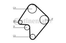 Ozubený řemen CONTINENTAL CTAM CT832