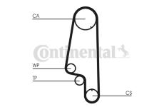 Vodní pumpa + sada ozubeného řemene CONTINENTAL CTAM CT846WP3