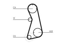 Ozubený řemen CONTINENTAL CTAM CT872