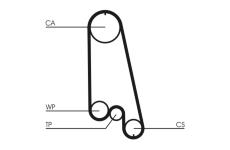 Vodní pumpa + sada ozubeného řemene CONTINENTAL CTAM CT874WP3
