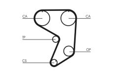 Ozubený řemen CONTINENTAL CTAM CT900