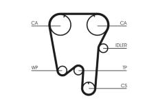 Ozubený řemen CONTINENTAL CTAM CT902