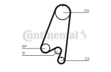 Vodní pumpa + sada ozubeného řemene CONTINENTAL CTAM CT910WP1