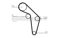 Ozubený remeň CONTINENTAL CTAM CT926