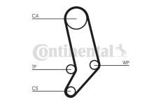 Vodní pumpa + sada ozubeného řemene CONTINENTAL CTAM CT939WP4