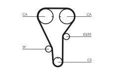 Ozubený řemen CONTINENTAL CTAM CT972