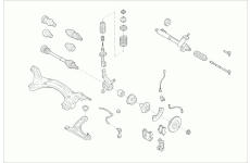 Zavěżení kola SACHS VW-LUPO-FS008