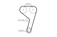 Vodní pumpa + sada ozubeného řemene GATES KP3T354HOB