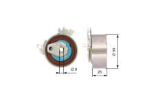 Napínacia kladka ozubeného remeňa GATES T43154