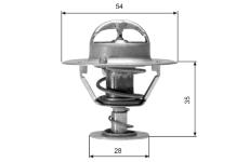 Termostat, chladivo GATES TH04277
