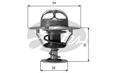 Termostat chladenia GATES TH04277G1