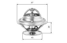 Termostat chladenia GATES TH05586G1