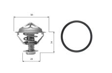 Termostat, chladivo GATES TH05682G1
