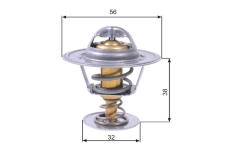 Termostat, chladivo GATES TH13182G1