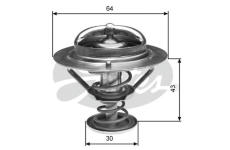 Termostat, chladivo GATES TH27082G1