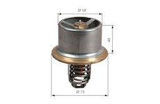 Termostat, chladivo GATES TH51180G1