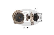 Vodné čerpadlo, chladenie motora GATES WP0010