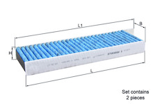 Filtr, vzduch v interiéru KNECHT LAO 428/S