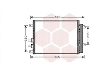 Kondenzátor, klimatizace VAN WEZEL 01005109