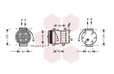 Kompresor, klimatizace VAN WEZEL 0100K010