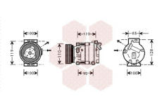 Kompresor, klimatizace VAN WEZEL 0100K019