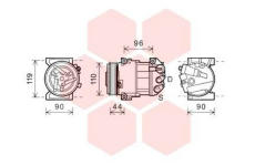 Kompresor, klimatizace VAN WEZEL 0100K125