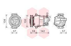 Kompresor, klimatizace VAN WEZEL 0100K126
