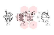 Kompresor, klimatizace VAN WEZEL 0100K127