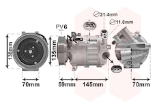 Kompresor, klimatizace VAN WEZEL 0100K145