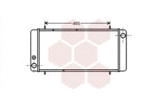 Chladič, chlazení motoru VAN WEZEL 02002040
