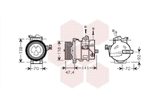 Kompresor, klimatizace VAN WEZEL 0200K188