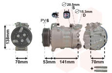 Kompresor, klimatizace VAN WEZEL 0200K209