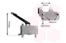 Chladič oleje, automatická převodovka VAN WEZEL 02013700