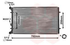 Chladič motora VAN WEZEL 03002155