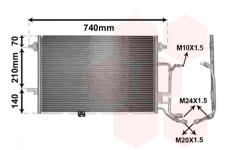 Kondenzátor, klimatizace VAN WEZEL 03005137