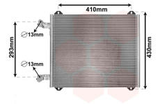 Kondenzátor, klimatizace VAN WEZEL 03005193