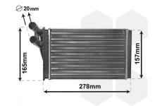 Výměník tepla, vnitřní vytápění VAN WEZEL 03006097