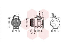 Kompresor, klimatizace VAN WEZEL 0300K227