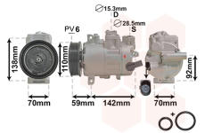 Kompresor, klimatizace VAN WEZEL 0300K270