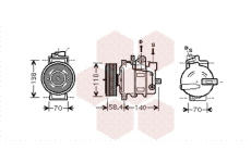 Kompresor, klimatizace VAN WEZEL 0300K274