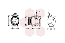 Kompresor, klimatizace VAN WEZEL 0300K276