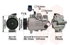 Kompresor, klimatizace VAN WEZEL 0300K279