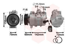 Kompresor, klimatizace VAN WEZEL 0300K344