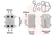 Chladič motorového oleja VAN WEZEL 03013723
