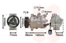 Kompresor, klimatizace VAN WEZEL 0301K703
