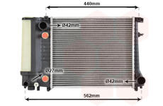 Chladič, chlazení motoru VAN WEZEL 06002082